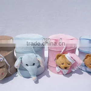 Folded and Collapsible Toy Storage Hamper thumbnail-1