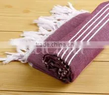 Cacala Pestemal Turkish Traditional Towel 100 Percent Cotton for Bath Sauna 37,70inch Burgundy thumbnail-1