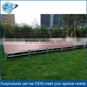 Hight Quality Outdoor Aluminium Frame Wedding Decoration Wooden Platform Stage thumbnail-2