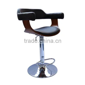 Antique Wood Metal Bar Stool High Chair thumbnail-5