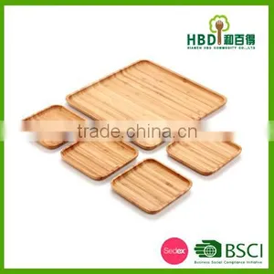 Whole|sale Distinctive Bamboo Wood Food Serving Dish Tray thumbnail-2