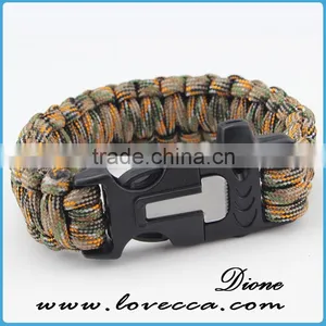 Wholesale Paracord Bracelet With Latest Features Like Compass, Knife , Whistle and Fire Starter thumbnail-3