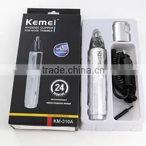 KM-310A Fashion Electric Rechargeable Nose & Ear Hair Trimmer Safety Manual Nursing Trimmer thumbnail-2