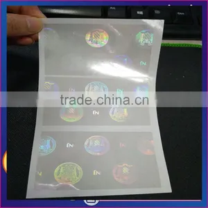 Professional Hot Stamping Colorful NJ State Transparent Overlay Hologram Sticker in Stock thumbnail-2
