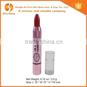 0.12Oz Red With Electroplating Pink Tube OEM Matte Lip Crayon Lipstick Shape thumbnail-1
