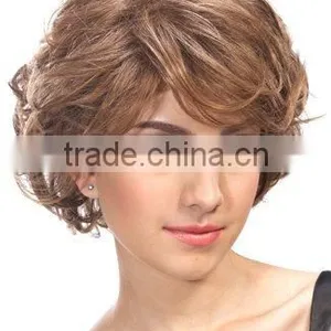 Highlight Curly Hair Wigs for Women, Short Hair Style Supplier thumbnail-3