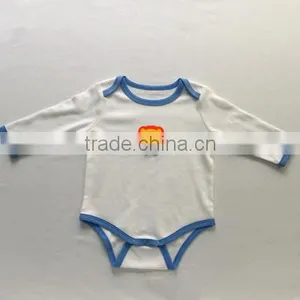 Embroidery Bird Applique Cotton Bodysuit thumbnail-3