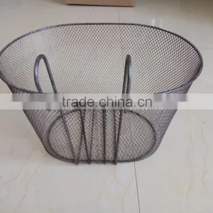 High Quality Front & Rear Wire Metal Bicycle Cheap Basket for Bike Rack Bags Bicycle Accessories thumbnail-1