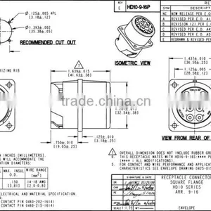 6 Way Connectors for Truck Bus & Off-Road HD10-9-16P thumbnail-4