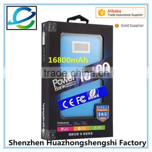 Smart Universal Mobile Phone Portable Double Output High Capacity QC3.0 Power Bank 16800 Mah With LED thumbnail-5