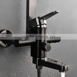 2015 Hot Sale Stainless Dark Steel Shower Set thumbnail-5