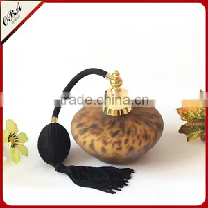 100ml Hand Blown Modern Leopard Print Frosted Glass Perfume Bottle , Airbag Scent Bottle thumbnail-2