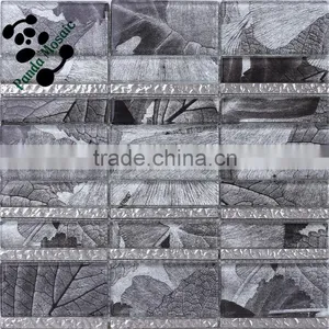 SMJ10 Laminated Glass Mosaic Dark Color Wall Tile Permium Home Decoration Wall Tile thumbnail-1