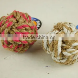 2014 NEW Corchorus Rope Pet Ball PET TOY thumbnail-1