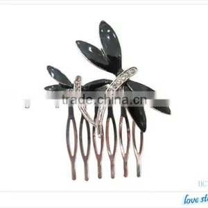 Dragonfly Hair Combs With Rhinestone Crystal ,professional Hair Comb thumbnail-1
