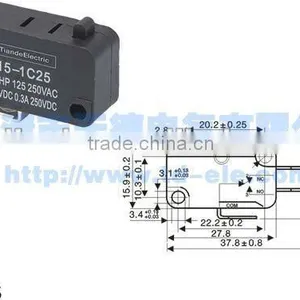 V15-1C25 Series Micro Switch thumbnail-1