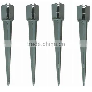 4" x 4" x 750 mm Spike Drive Down Fence Post Bolt Grip Support Like Metpost Holder thumbnail-2
