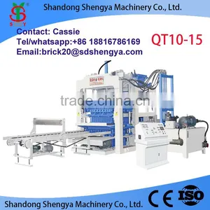 QT10-15 Automatically Baking-free Concrete Block Machines China Supplier Best Sale in Africa thumbnail-1