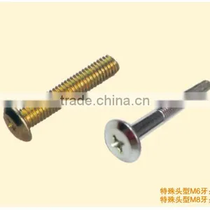 High Quality Steel Hexagon Machine Screw Flat Head Srew Double Gears Screw thumbnail-2