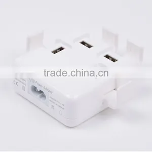 5v 4 Ports USB Mini Flip Mobile Phone Power Charger With Stents thumbnail-4