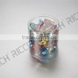 Decoration Transparent Colorful Acrylic NdfeB Magnet Pin /Magnet Thumbtacks thumbnail-3