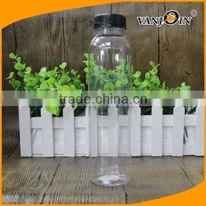Empty 500ml PET Plastic Clear Boston Bottles thumbnail-1