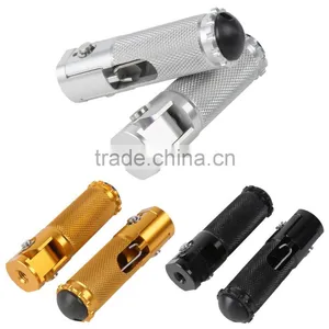 CNC Universal Folding Foot Peg Footpeg Rearset For KAWASAKI ZX6R ZX10R S1000RR thumbnail-1