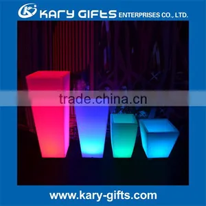Rechargeable Portable Flower Pots RGB Plastic LED Flower Pot thumbnail-2