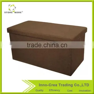Hot Selling Multifunctional Linen Fabric Ottomans thumbnail-3