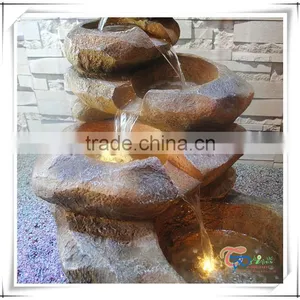 Beautiful Imitation Stone Fiberglass Outdoor Garden Water Fountain thumbnail-2