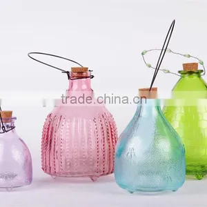 Colorful Glass Fly Trap With Hanging Wire thumbnail-1