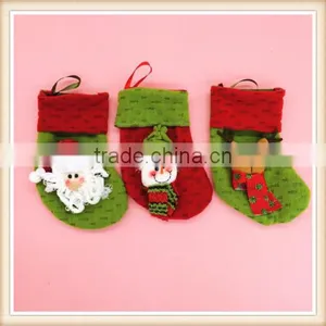 6Pcs/set Christmas Stocking Hanger Ornament Socks For Decoration Xmas Tree Gift thumbnail-2