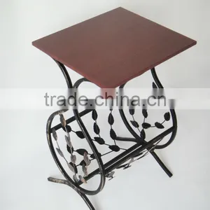 2014 New Living Room Metal Frame Magazine Storage Table Sofa Side Table thumbnail-1