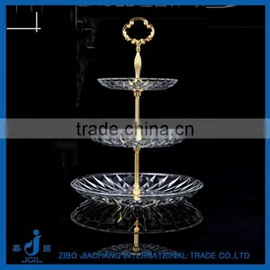Clear Glass Kitchen Plate Rack Set for Cake Macaron thumbnail-1