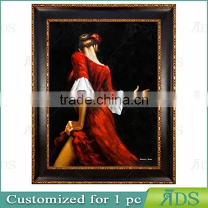 Dancing Girl Lady Oil Painting thumbnail-1
