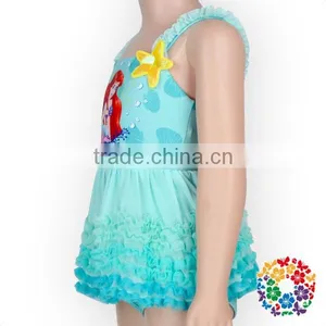 Fairy Baby Girls Summer Beach Playsuit Adorable Aqua Dress Swimsuit thumbnail-3