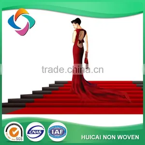 High Quality 100% Polyster Outdoor Exhibition Carpet With Protective Film,Striped Carpet From Hengde thumbnail-2