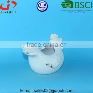 BSCI Audit Factory EASTER Decorations Antique Ceramic Rooster Figurines, Animal Shape Planters thumbnail-4