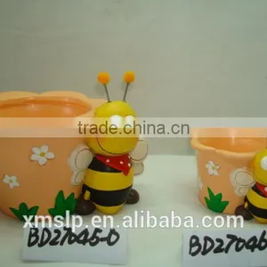 Ceramic Flower Pot With Bobble Animal Head thumbnail-6