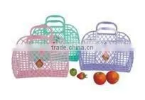 PE Plastic Basket With Handle/Storage Basket/food Basket thumbnail-3