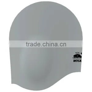 3D Ear Guanrd Swim Cap With 100%silicone, Unique Design Swim Cap thumbnail-1