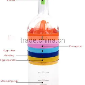 Creative Bottle Shape 8 in 1 Multifunction Kitchen Tools Set thumbnail-1