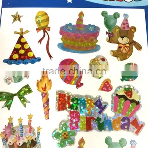 Celebration Laser Sticker, Birthday Laser Sticker, Birthday Sticker for Kids thumbnail-2