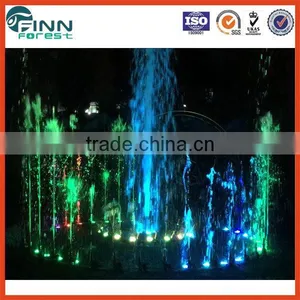 LED Music Dancing Stainless Steel Round-shaped Water Fountain thumbnail-1