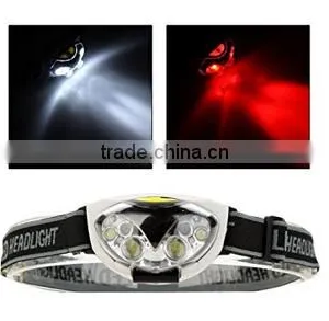 1200 Lumens 6 LED Lights 3 Modes Headlight Headlamp for Camping Hiking Cycling thumbnail-2