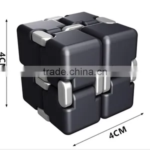 Newest Anti-Stress Magic Fidget Toy Infinity Cube Fidget Desk Toys Infinity Cube Metal thumbnail-5