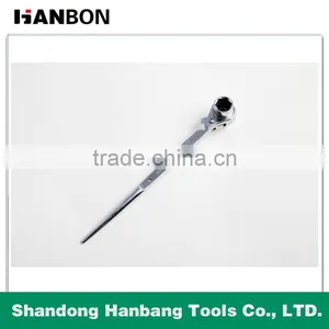 Industrial Grade Mirror Six Angle Pointed Tail Ratchet Wrench thumbnail-2