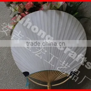 Top Sale Novelty Promotional Round Paper Hand Fan thumbnail-6