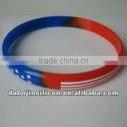 America Flag Silicone Bracelet thumbnail-1