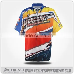 2016 Australia Design Custom Dye Sublimated Race Crew Shirts for Mens thumbnail-1